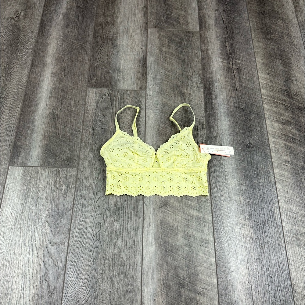Colsie Yellow Eyelet Bralette